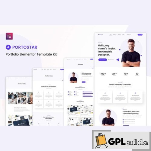 Portostar - Personal Portfolio Elementor Template Kit