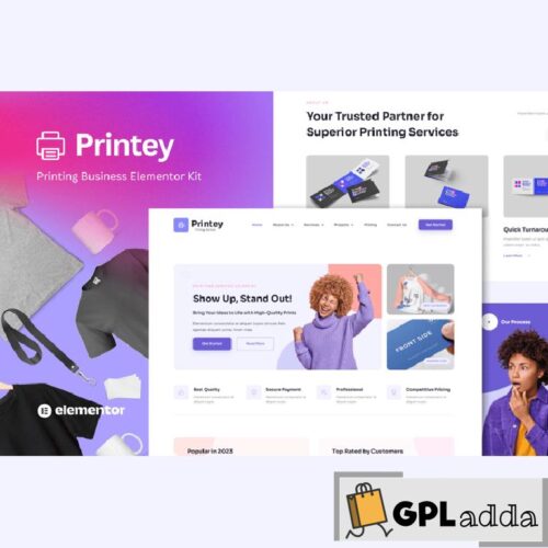 Printey - Printing Business Elementor Template Kit