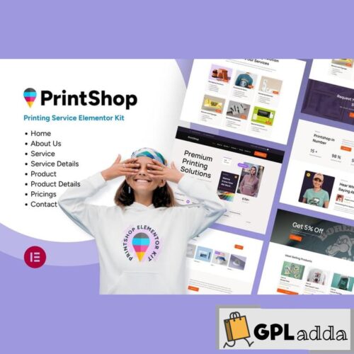 Printshop - Printing Business Elementor Template Kit