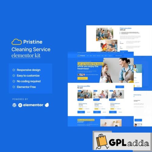 Pristine - Cleaning Service Elementor Template Kit