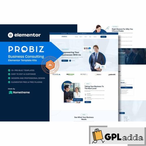 Probiz - Business Consulting Elementor Template Kit