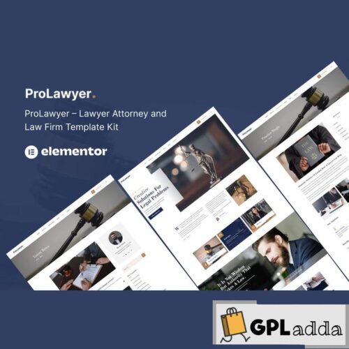 Prolawyer - Lawyer and Law Firm Elementor Kit