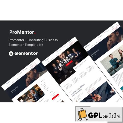 Promentor - Business Consulting Elementor Template Kit