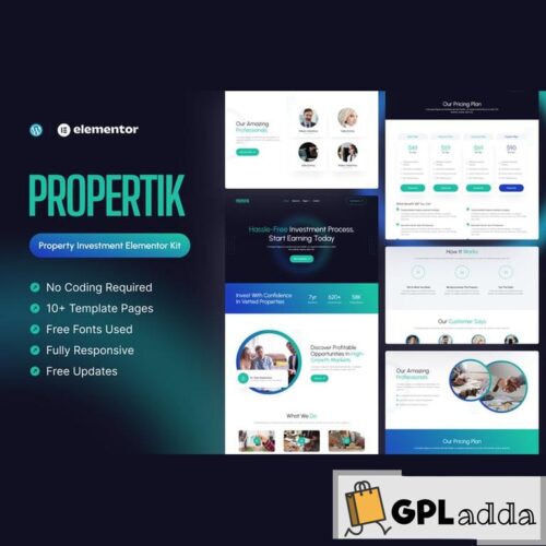 Propertik - Property Investment Elementor Pro Template Kit