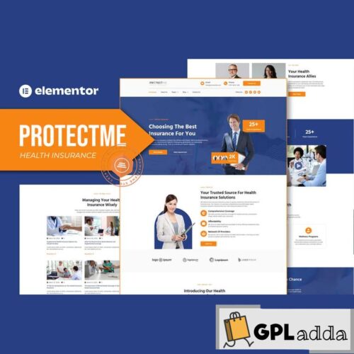 Protectme - Health Insurance Elementor Template Kit