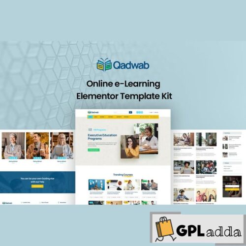 Qadwab - Online e-Learning Elementor Template Kit