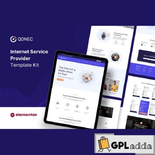 Qonec - Broadband & Internet Service Provider Template Kit