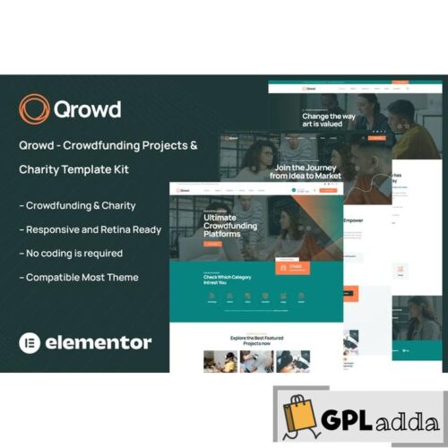 Qrowd - Crowdfunding Projects & Charity Template Kit