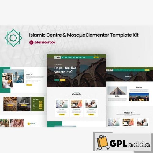 Qubsh - Islamic Centre & Mosque Elementor Template Kit