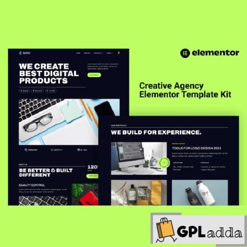 Qudu - Creative Agency Elementor Pro Template Kit