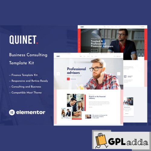 Quinet - Business Consulting Elementor Template Kit