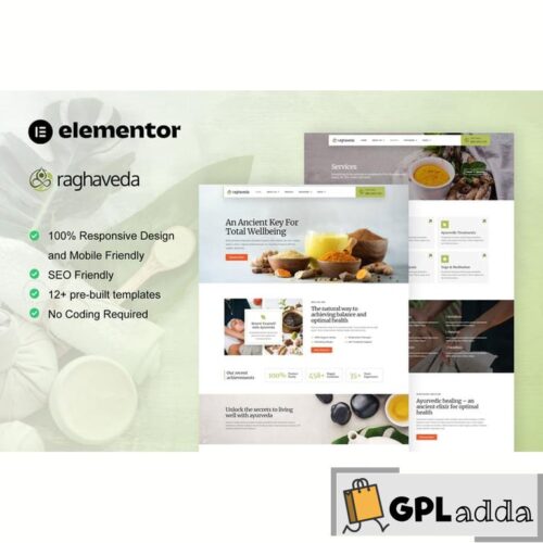 Raghaveda - Ayurveda Treatment & Spa Elementor Template Kit