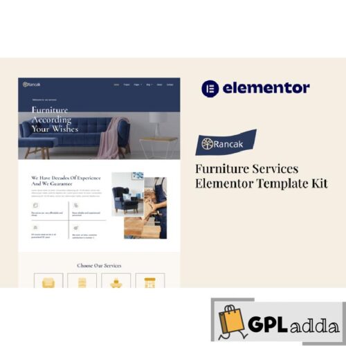 Rancak - Furniture Services Elementor Template Kit