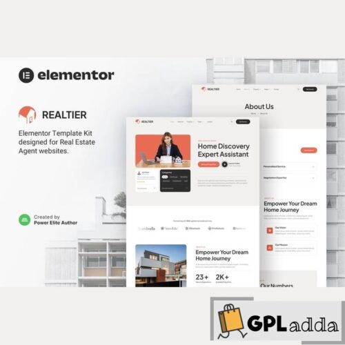 Realtier - Real Estate & Property Agent Elementor Template Kit