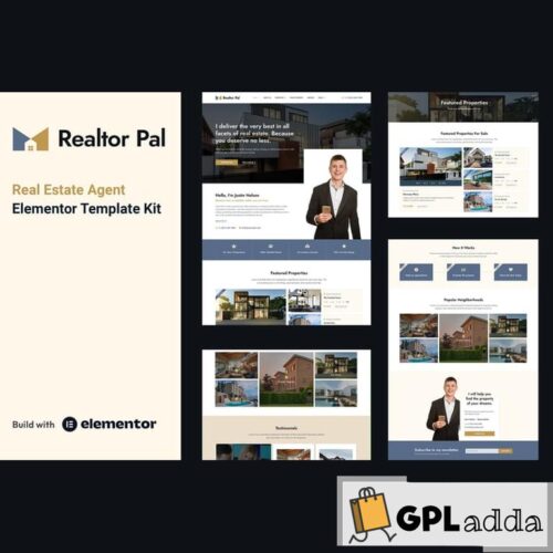 Realtor Pal - Real Estate Agent Elementor Pro Template Kit