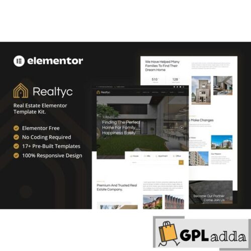 Realtyc - Real Estate Elementor Template Kit