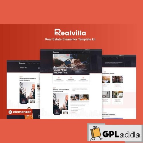 Realvilla - Real Estate Elementor Pro Template Kit