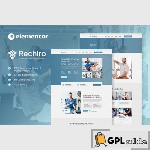 Rechiro - Chiropractic & Physiotherapy Elementor Template Kit