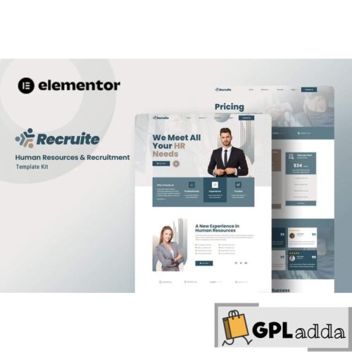 Recruite - Human Resources & Recruitment Elementor Template Kit