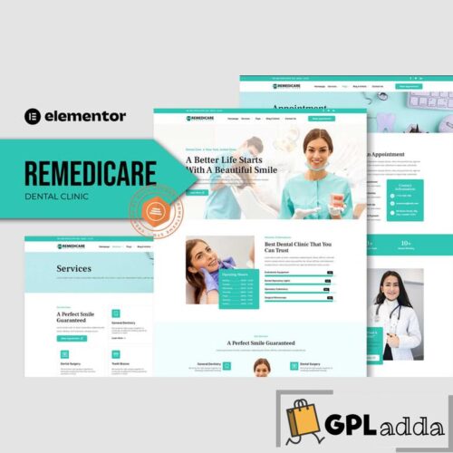 Remedicare - Dentist & Dental Clinic Template Kit