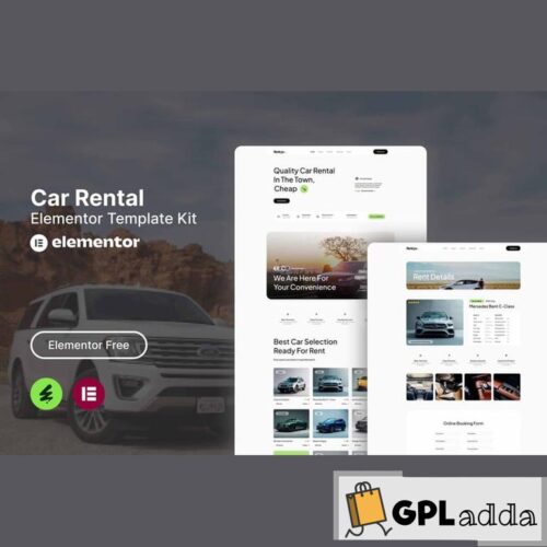 Rentcys - Car Rental Elementor Template Kit