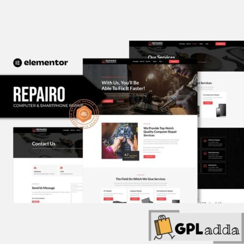 Repairo - Computer & Smartphone Repair Elementor Template Kit