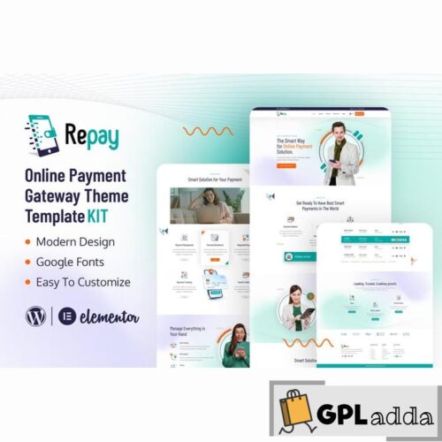 Repay - Payment Gateway Elementor Template Kit