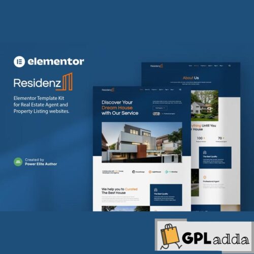 Residenz - Real Estate Agent & Property Listing Elementor Template Kit