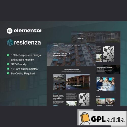 Residenza - Real Estate & Property Elementor Template Kit