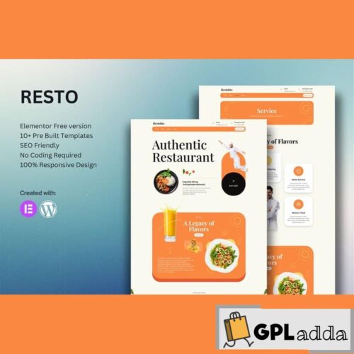 Restolux - Restaurant Elementor Template Kit