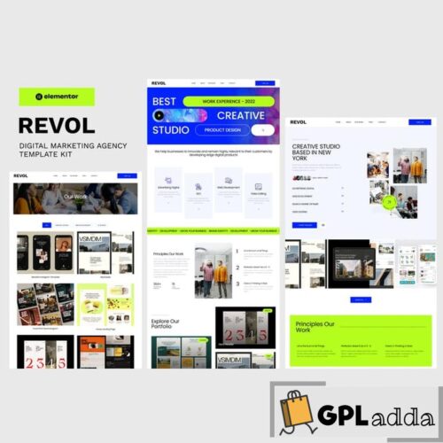 Revol - Digital Marketing Agency Elementor Template Kit