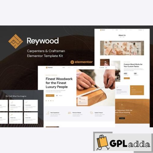 Reywood - Carpenter & Craftsman Elementor Template Kit