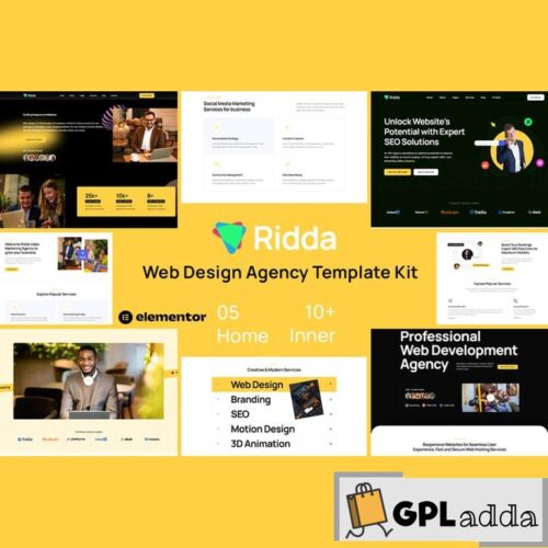 Ridda - Web Design Agency Template Kit