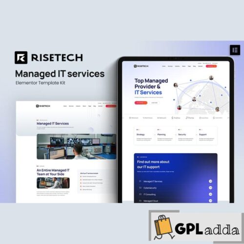 Risetech - Managed IT Services Elementor Template Kit