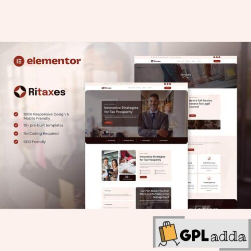 Ritaxes - Tax Advisor & Financial Consulting Elementor Template Kit