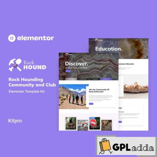 Rockhound - Rock Hounding Community Club Elementor Template Kit