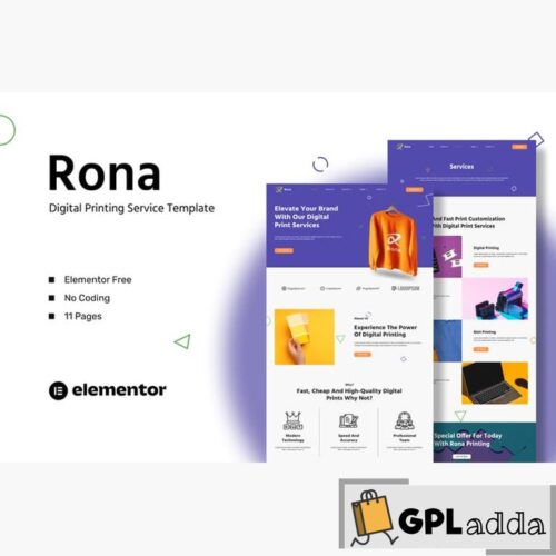 Rona - Digital Printing Service Template Kit