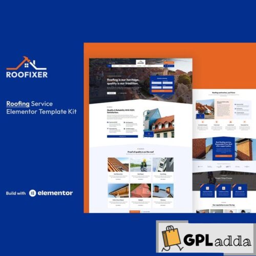 Roofixer - Roofing Service Elementor Pro Template Kit