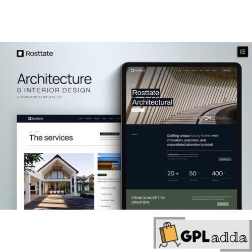 Rosttate - Architecture & Interior Design Elementor Template Kit