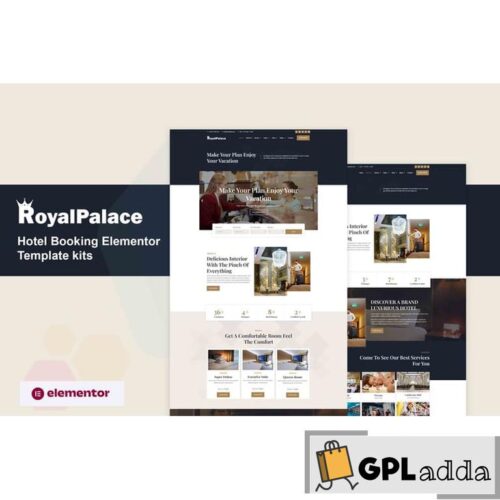 Royalpalace - Hotel Booking Elementor Pro Template Kit