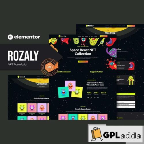 Rozaly - NFT Portofolio Elementor Template Kit