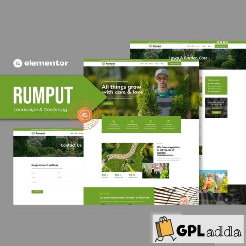 Rumput - Landscape & Gardening Services Elementor Template Kit