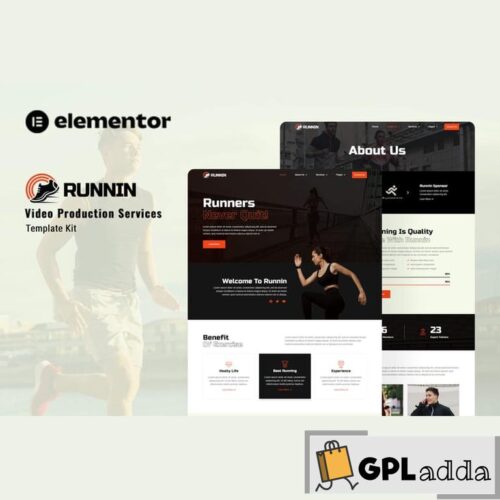 Runnin - Video Production Service Elementor Template Kit