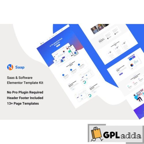Saap - Saas & Software Elementor Template Kit