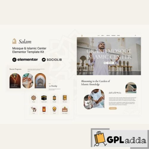 Salam - Mosque & Islamic Center Elementor Template Kit