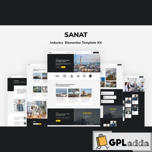 Sanat - Industry Elementor Template Kit