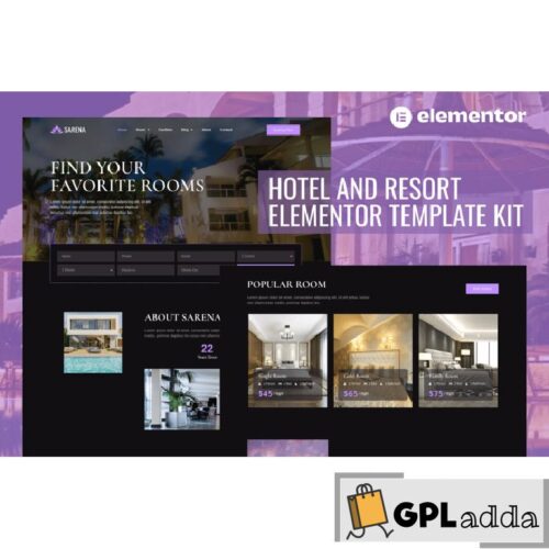 Sarena - Hotel & Resort Elementor Template Kit