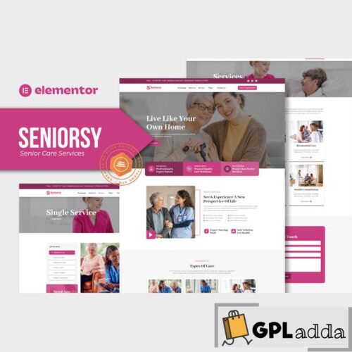 Seniorsy - Senior Care Services Elementor Template Kit