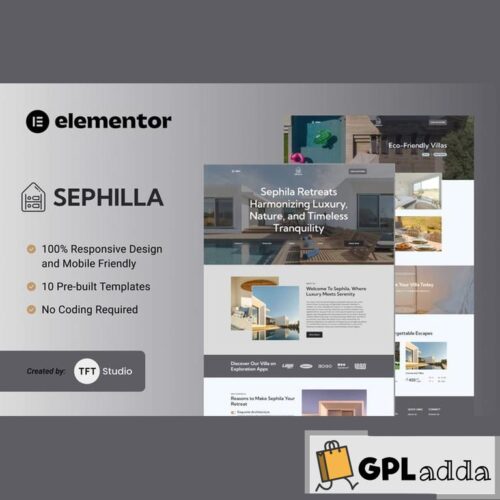 Sephilla - Premier Villa Showcase Elementor Template Kit