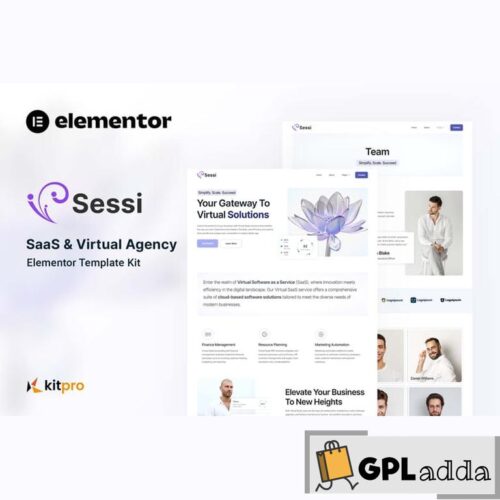 Sessi - Saas & Virtual Agency Elementor Template Kit